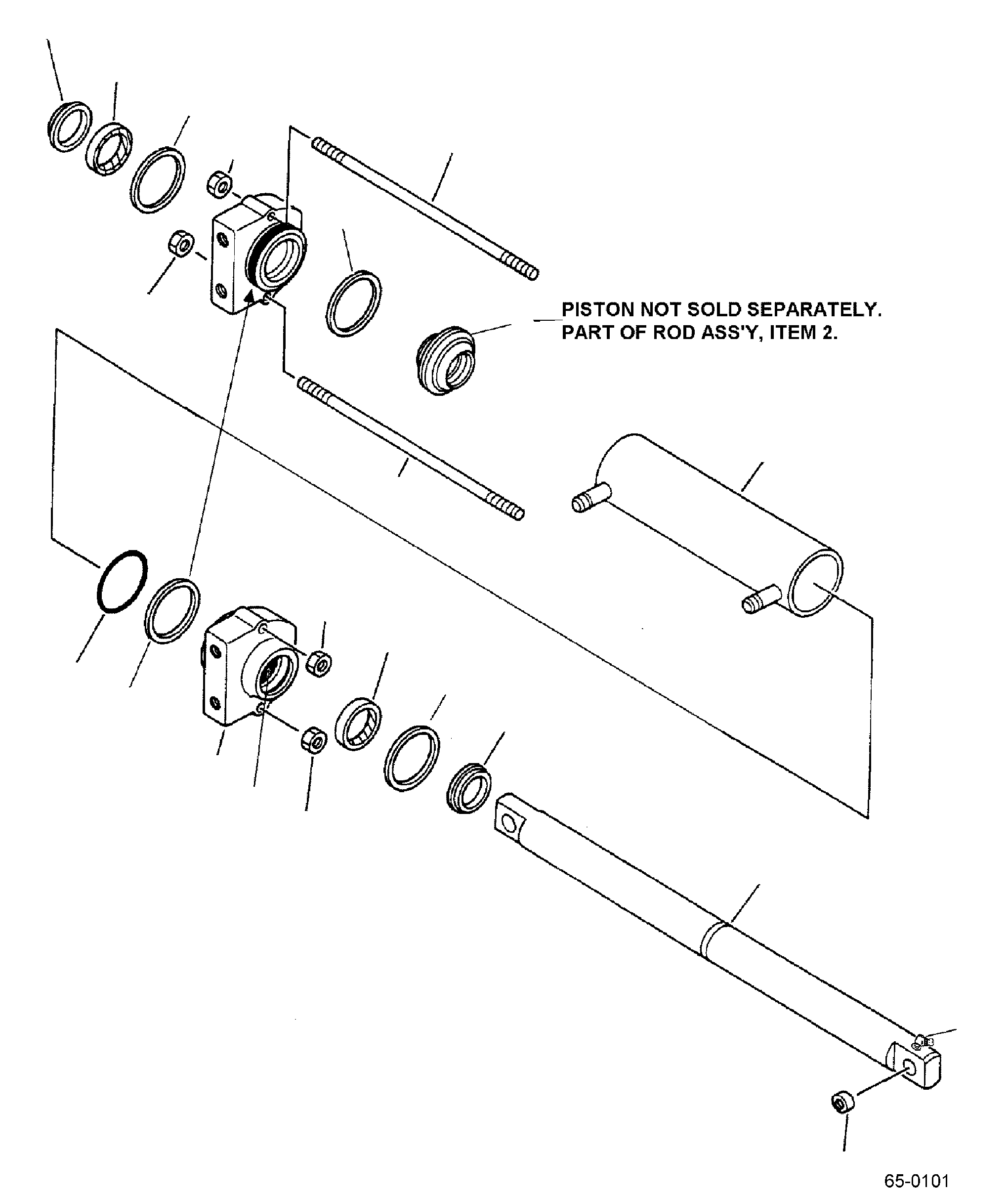 CYLINDER SUB-ASSY, TUBE ON43501-06566 KOMATSU