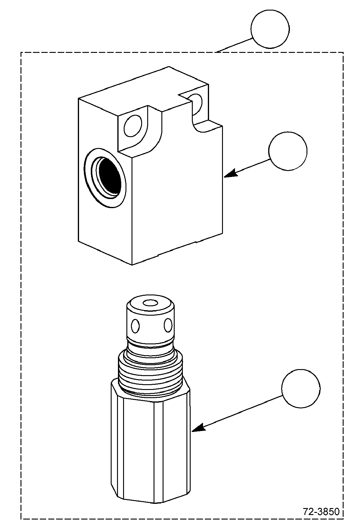 CONTROL VALVE, 18 GPM (SINGLE PORT) CC254482 KOMATSU