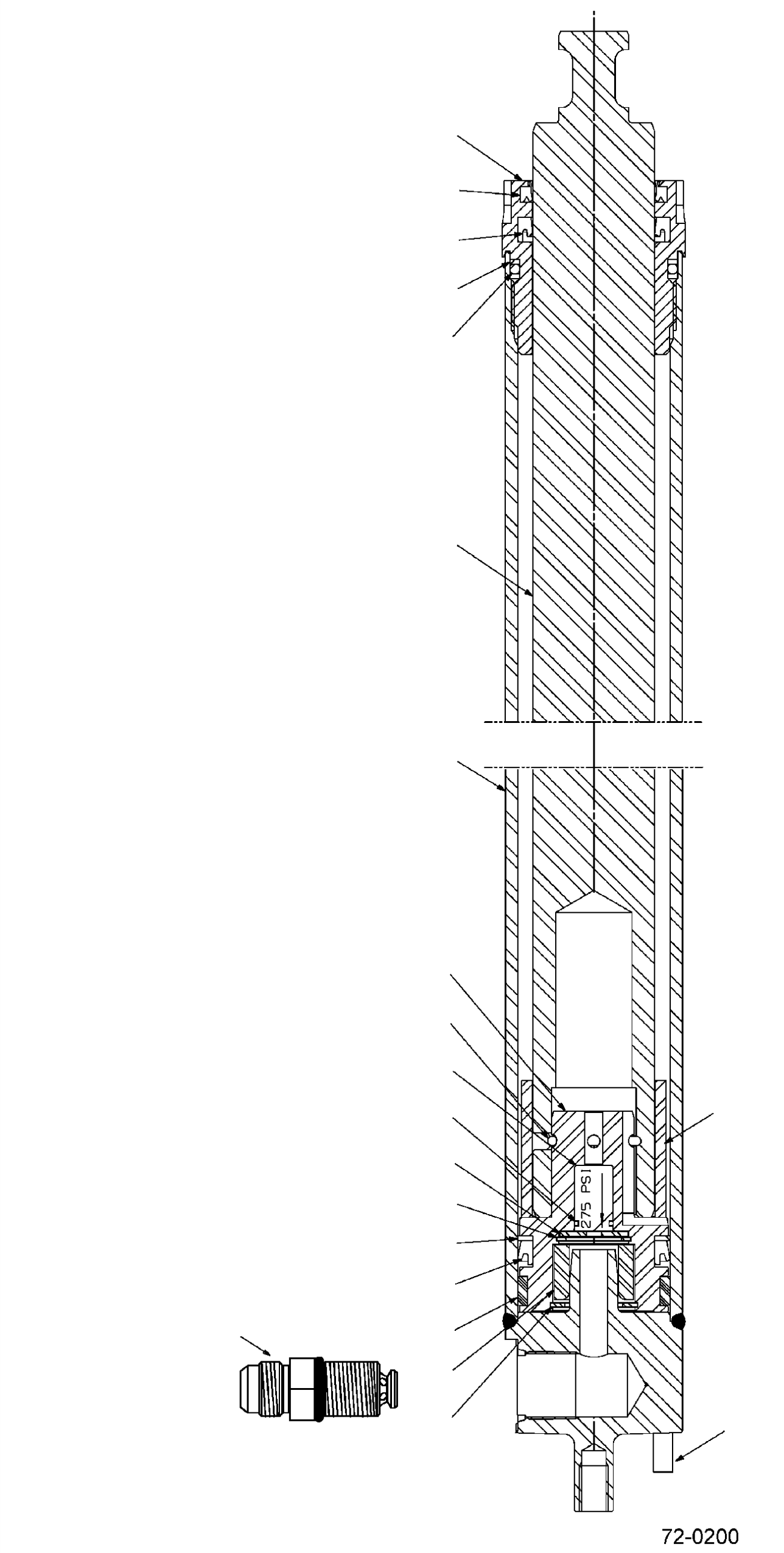 MAIN LIFT CYLINDER (89 OCL) CC1001147 KOMATSU