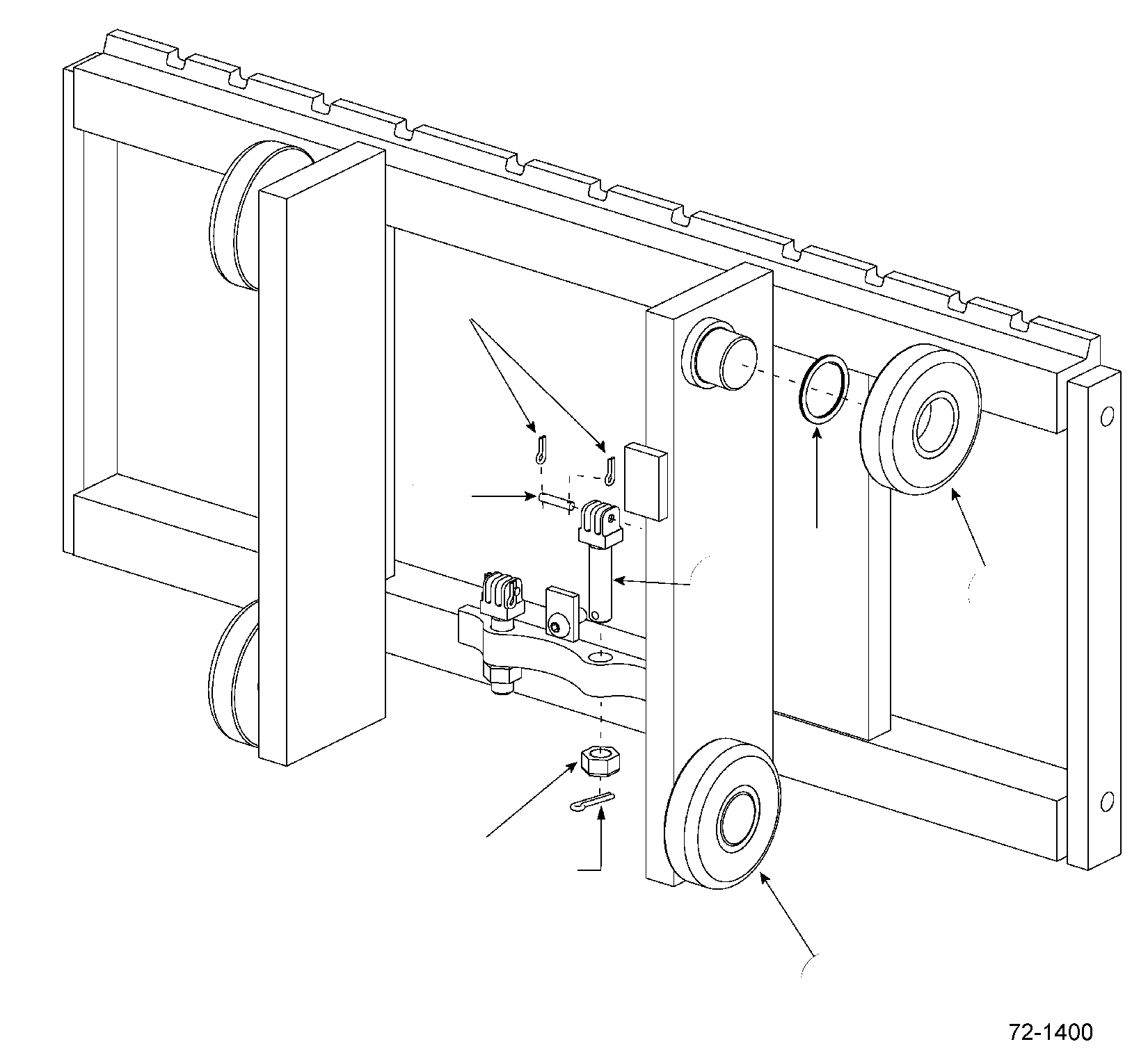 CARRIAGE, 49 IN., CUSHION CC280096 KOMATSU