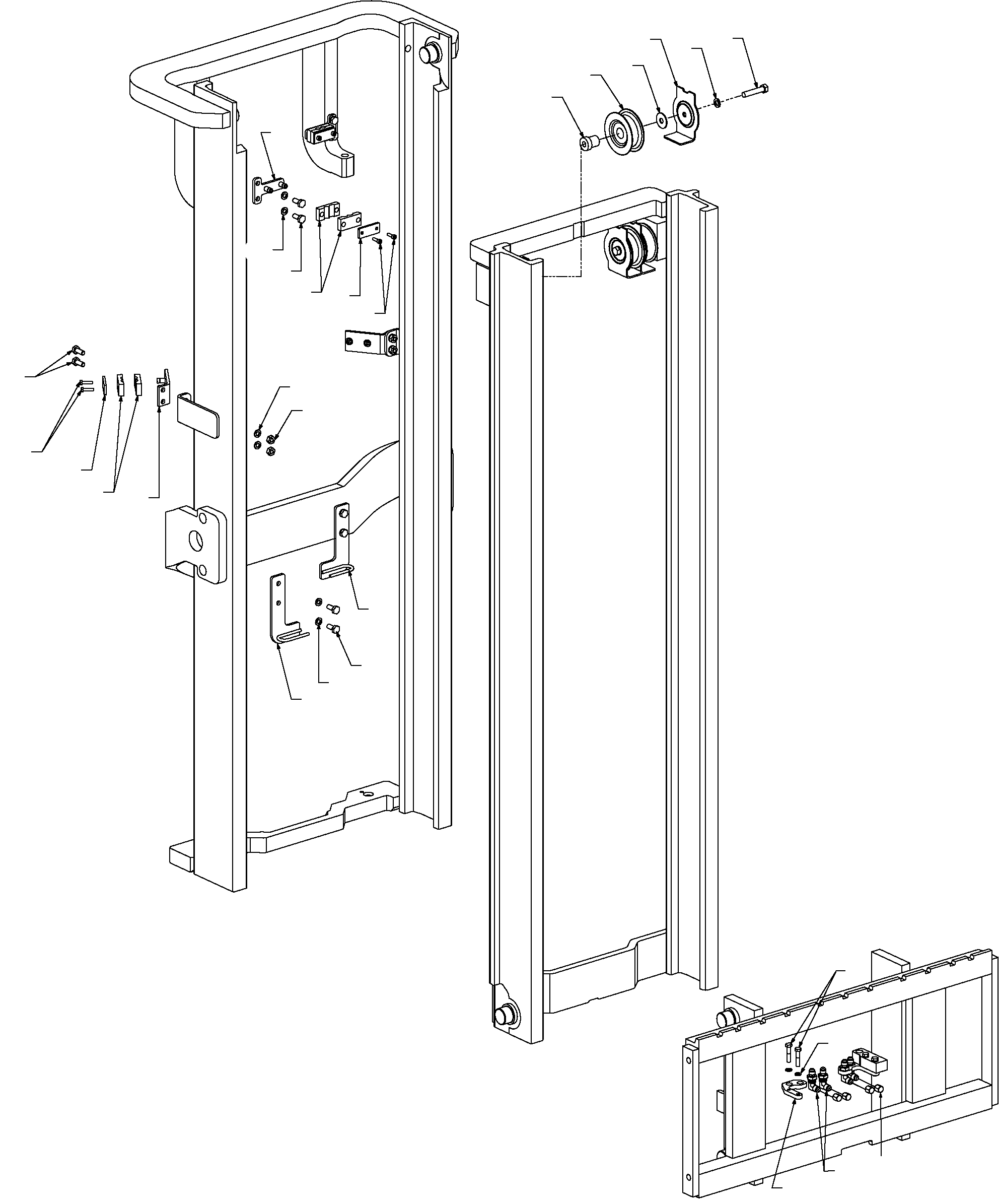 IHR BRACKET, L.H. CC250036 KOMATSU
