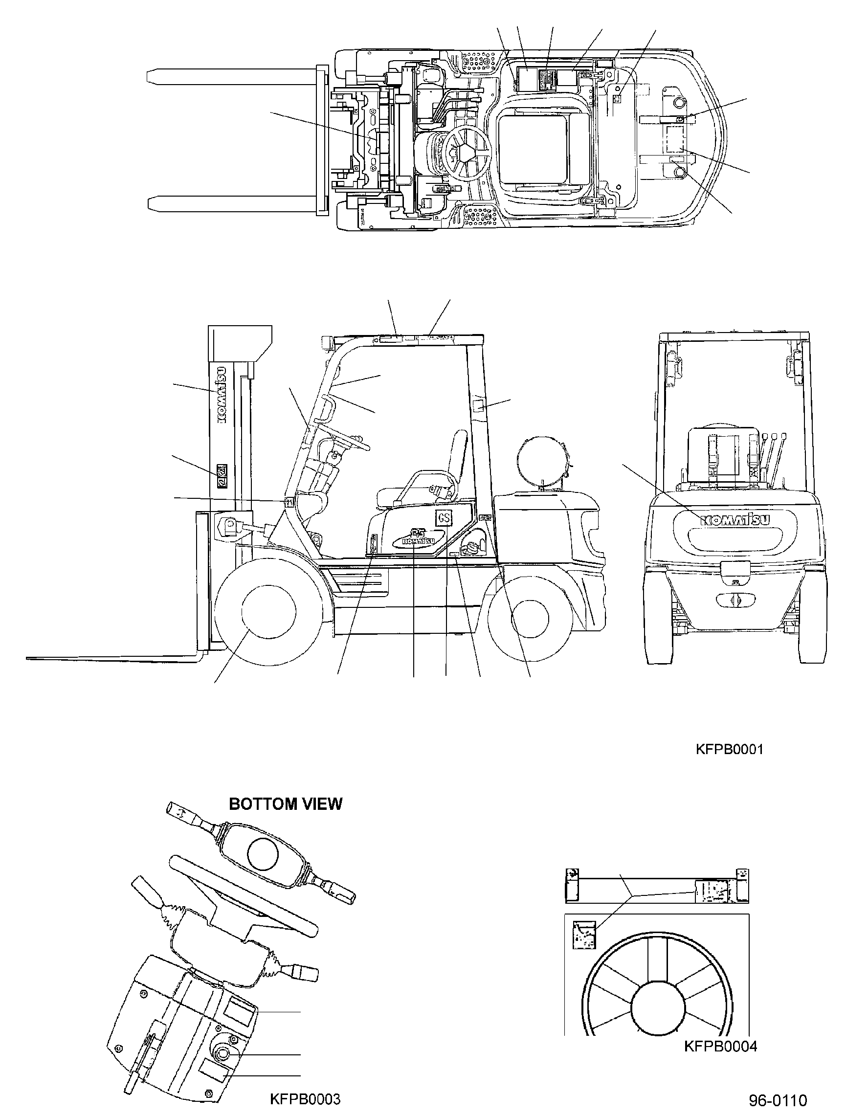 PLATE, C.A.R.B. 3EB-96-A5060 KOMATSU