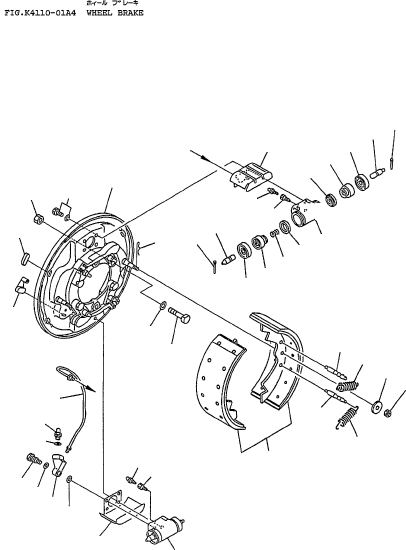 BRAKE ASSY, L.H. 3FD-30-23100 KOMATSU