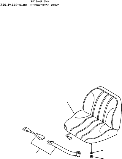 BELT ASSY, SEAT 3EB-50-36120 KOMATSU