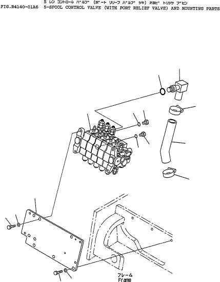 CONTROL VALVE ASSY, 5- SPOOL 3FD-61-24510 KOMATSU