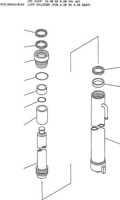 CYLINDER (FOR 6.0M MAST) 707-16-90600 KOMATSU