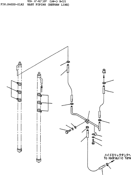HOSE (4.5M MAST) 37C-1AD-3370 KOMATSU
