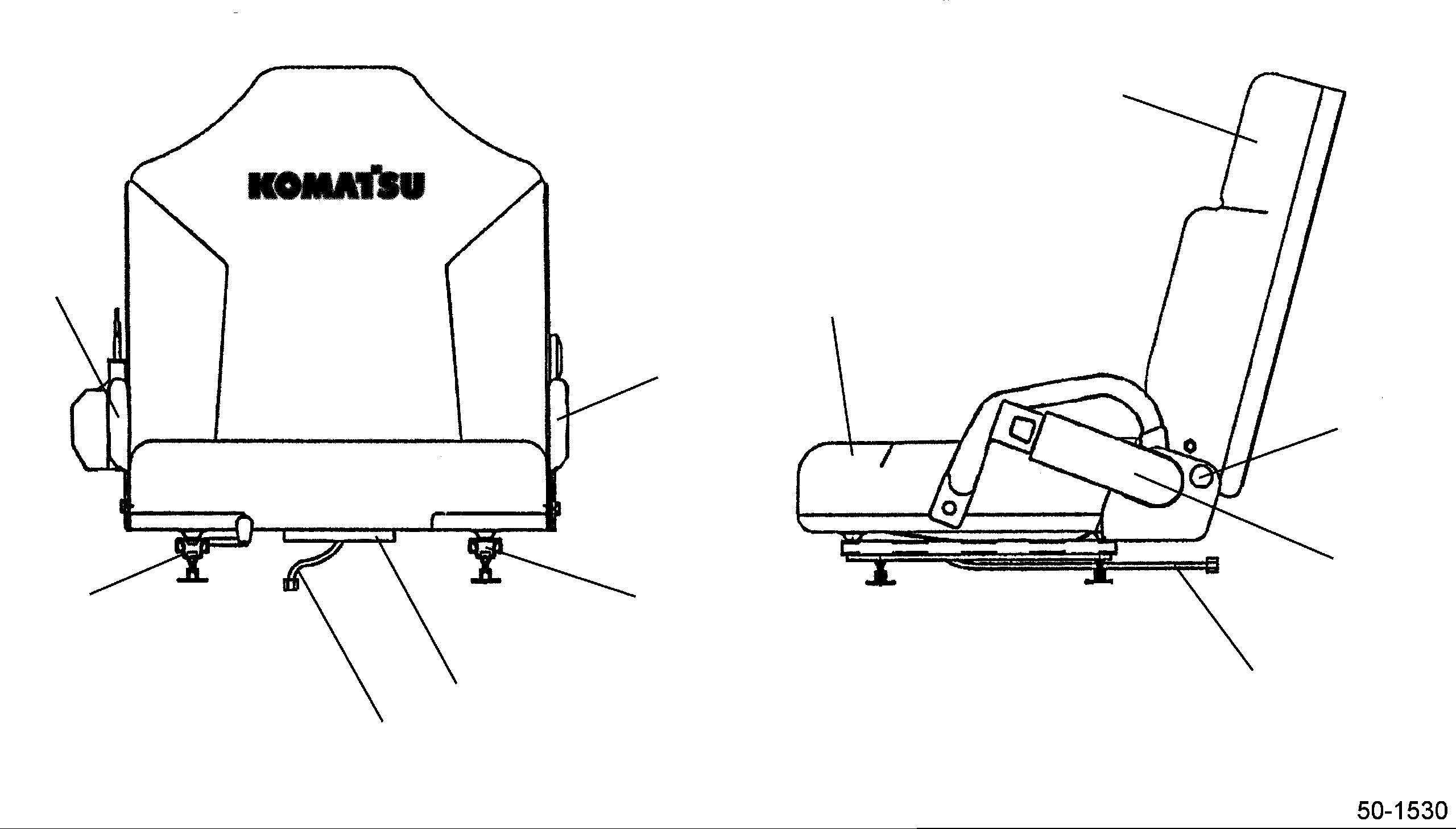 SEAT COVER AND FOAM VM8401 KOMATSU