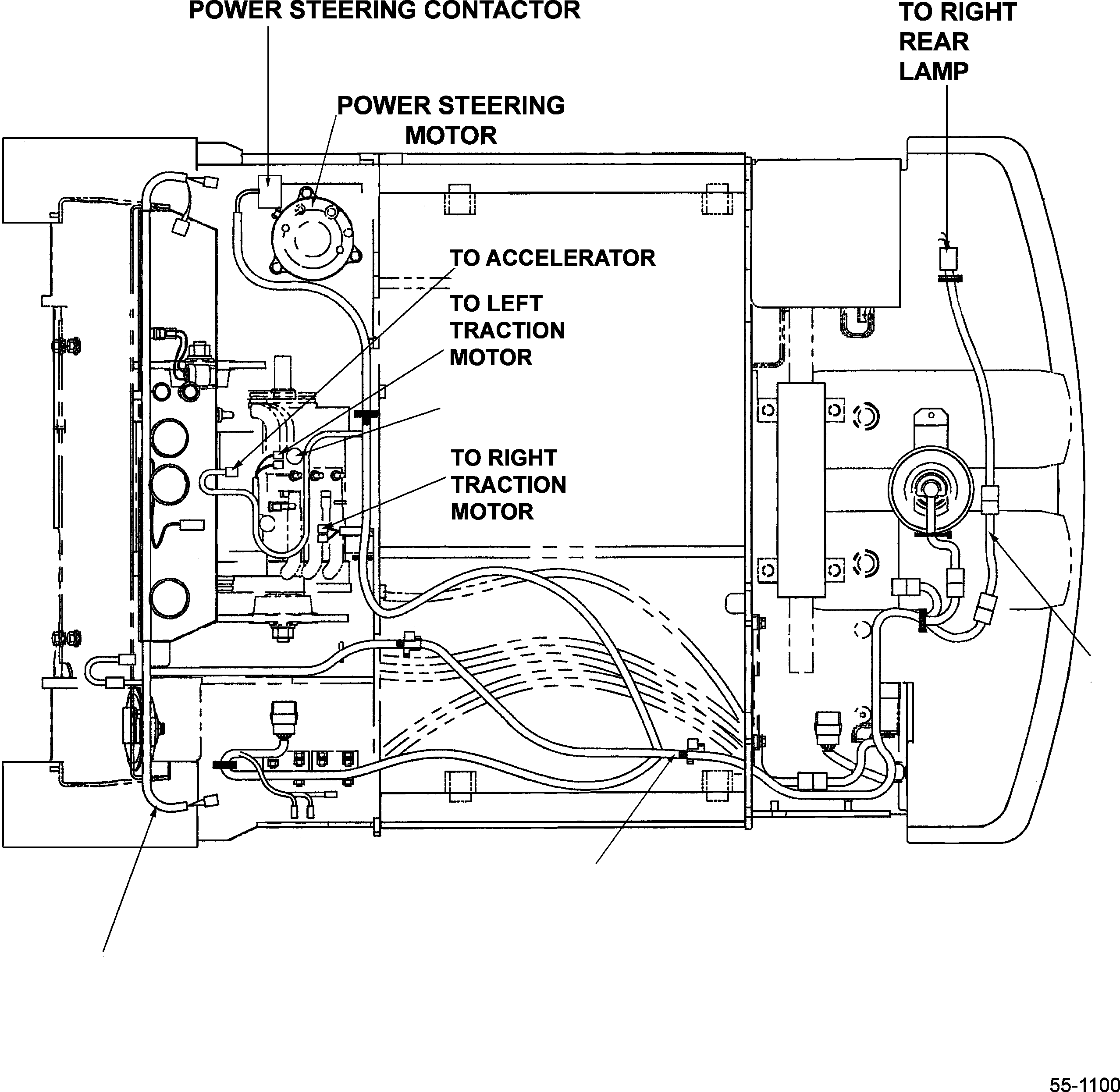 HARNESS AND ALARM CONNECTOR 3BA-55-A5261 KOMATSU