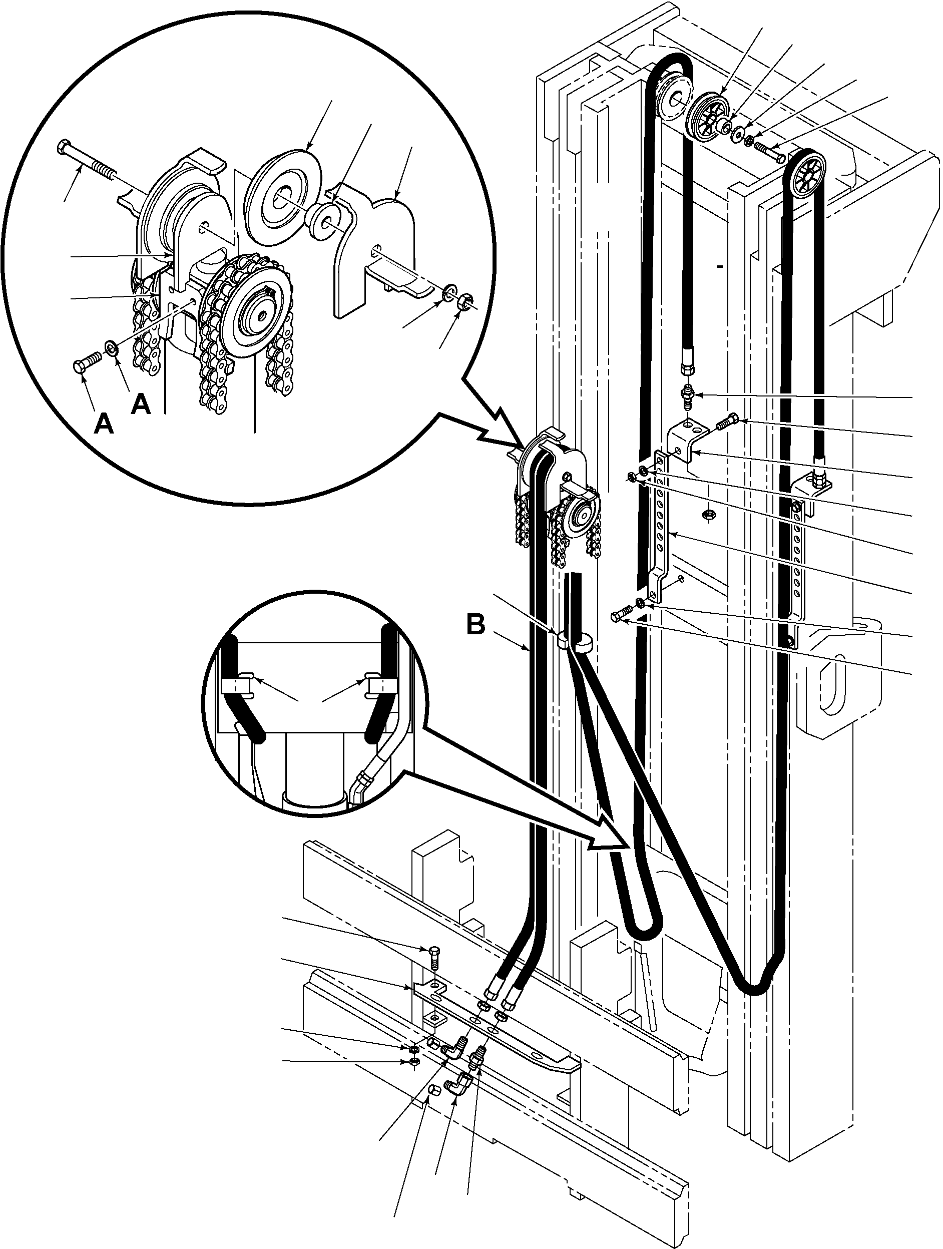 SINGLE TO DOUBLE IHR CONVERSION KIT (ORDER IHR HOSES SEPARATELY) CC209734 KOMATSU