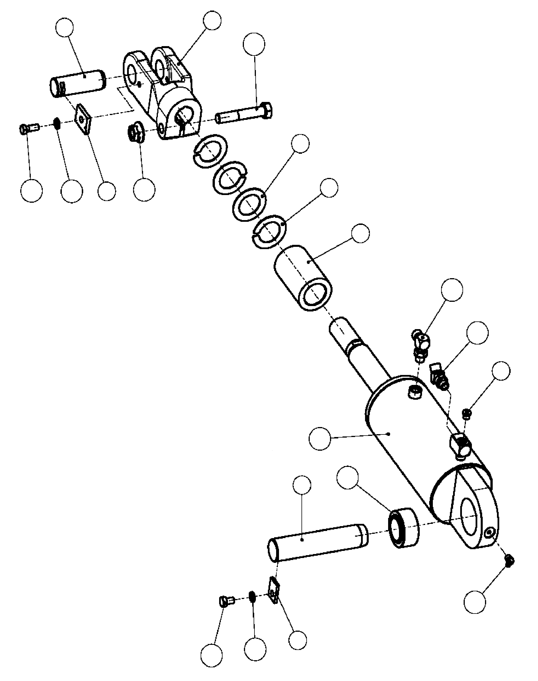 PIN, TILT CYLINDER A05966 KOMATSU