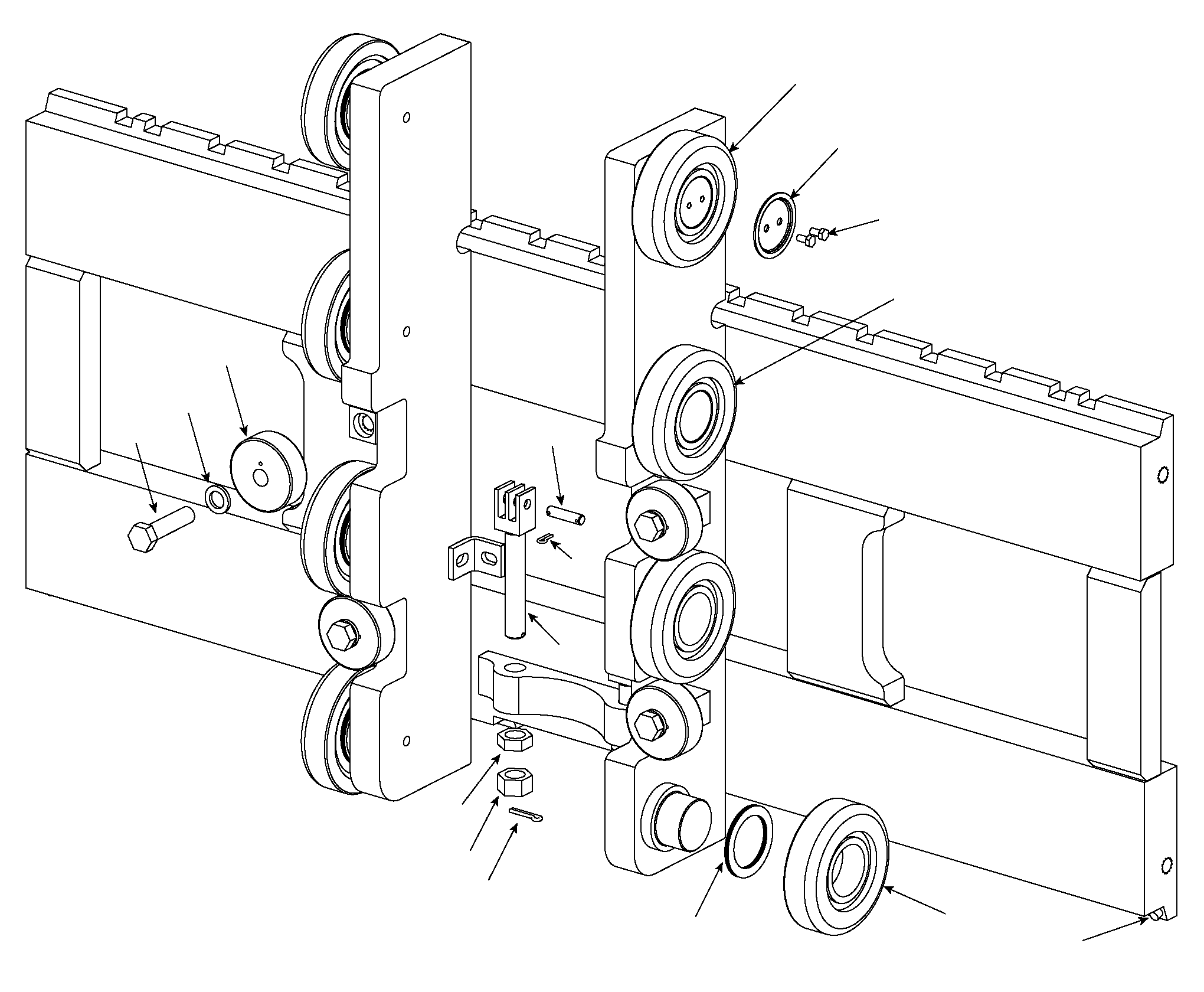 CARRIAGE, 47 IN. (PNEUMATIC MODELS) CC280129 KOMATSU