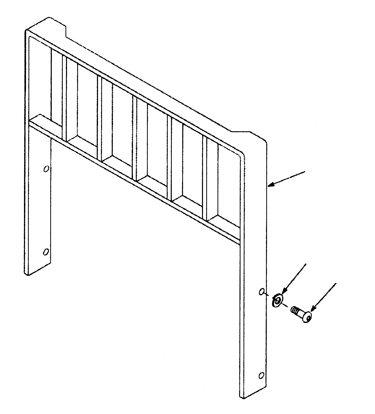 BACKREST, 47X40 IN. CC234788 KOMATSU