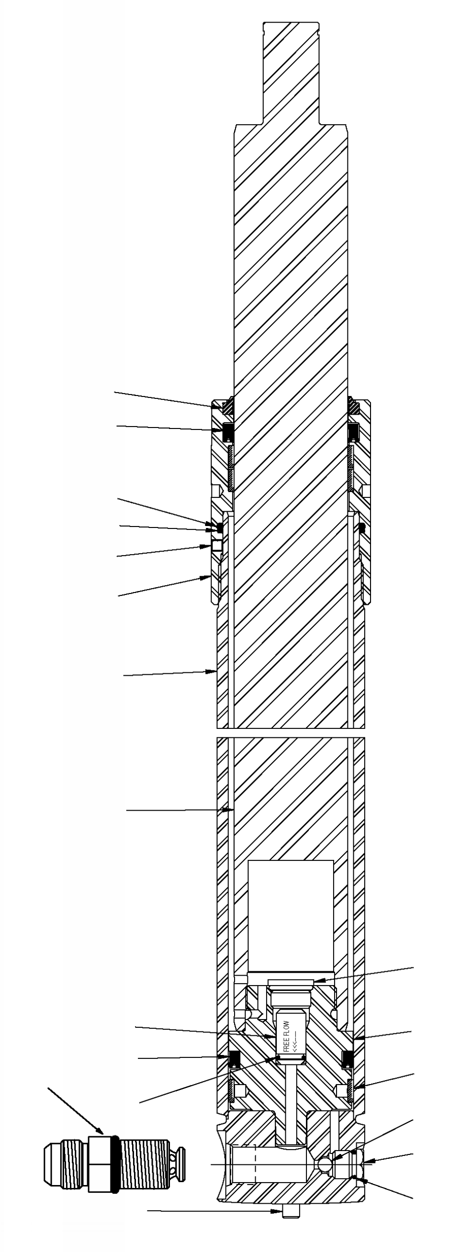 MAIN LIFT CYLINDER, 99 OCL CC226293 KOMATSU