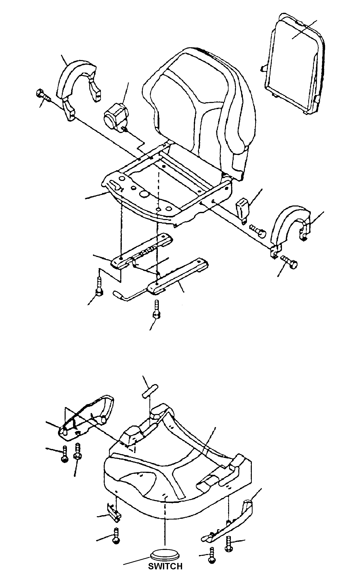 SEAT ASSEMBLY, W/ SWITCH (SUSPENSION TYPE) 3BB-50-49511 KOMATSU