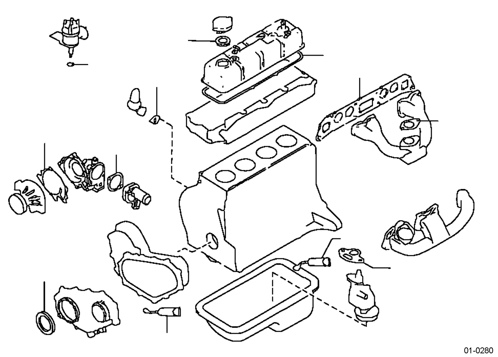 KIT, GASKET, K21/K25, ENGINE REPAIR 10101-FY52K KOMATSU