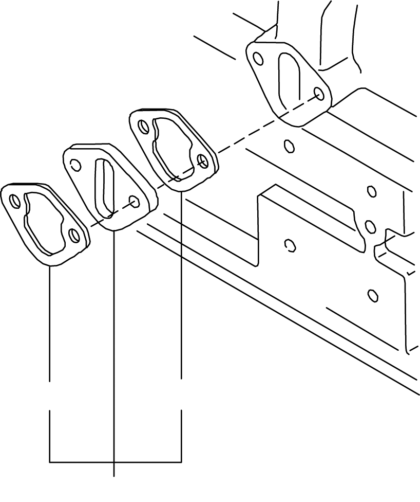 PLATE, BLOCK-OFF, FUEL PUMP 16420-E0100 KOMATSU