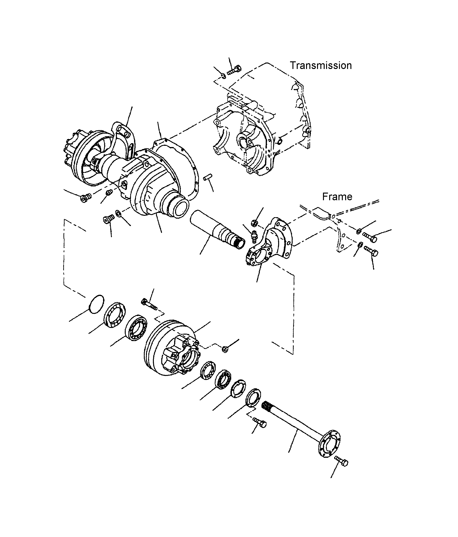 DRIVE AXLE SUB-ASSY 3EA-21-A5511 KOMATSU