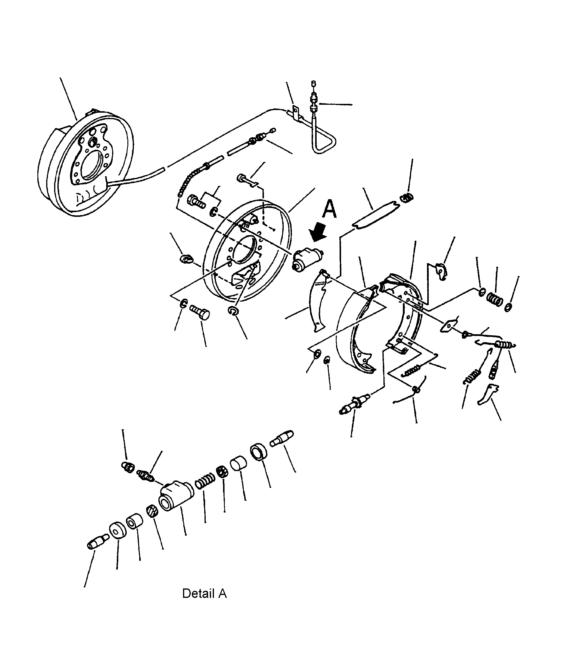 BRAKE SHOE & LINING ASSY, LH 3EA-30-11440 KOMATSU