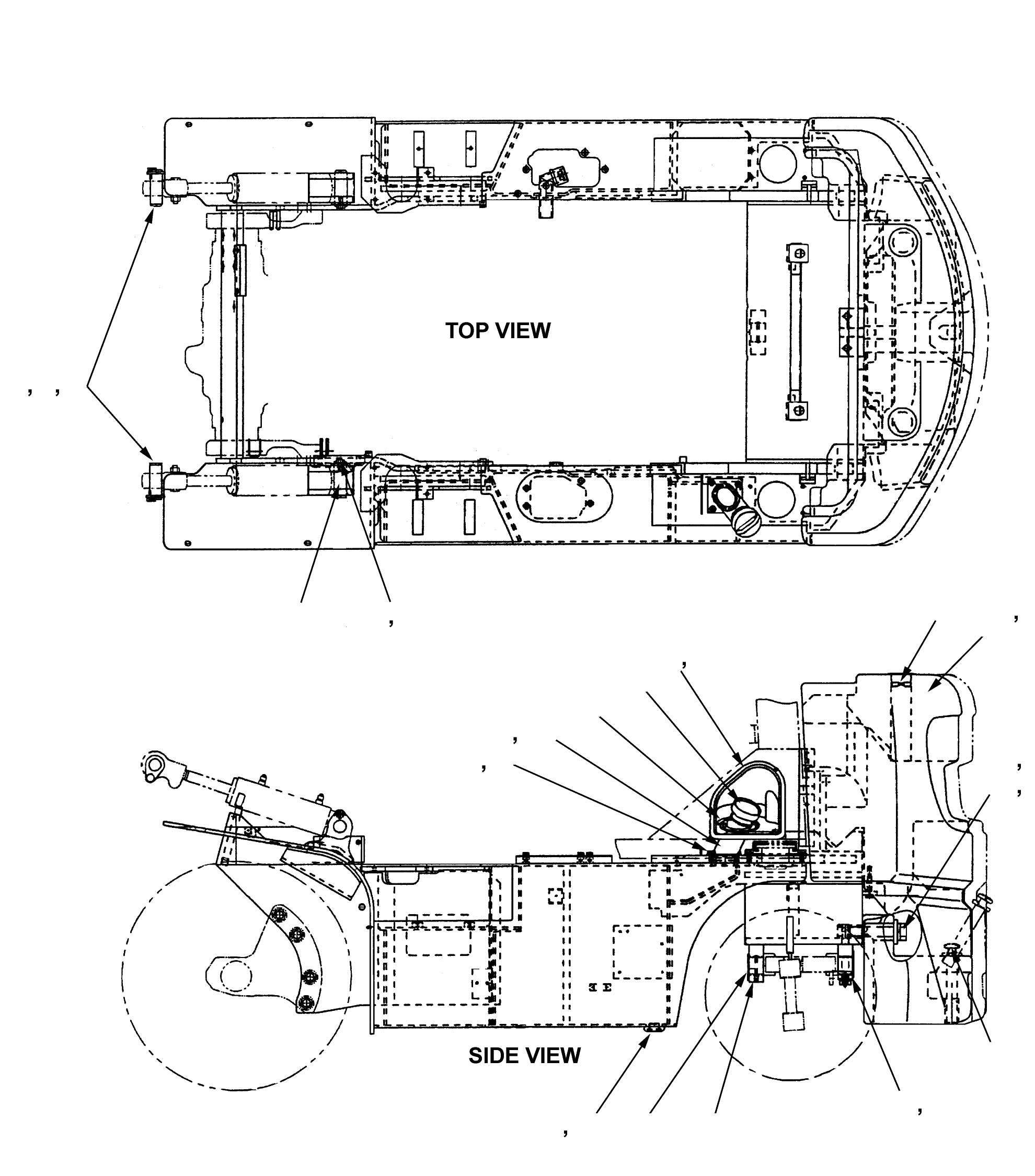 FRAME (WITH KOPS) 3EA-41-A6111 KOMATSU