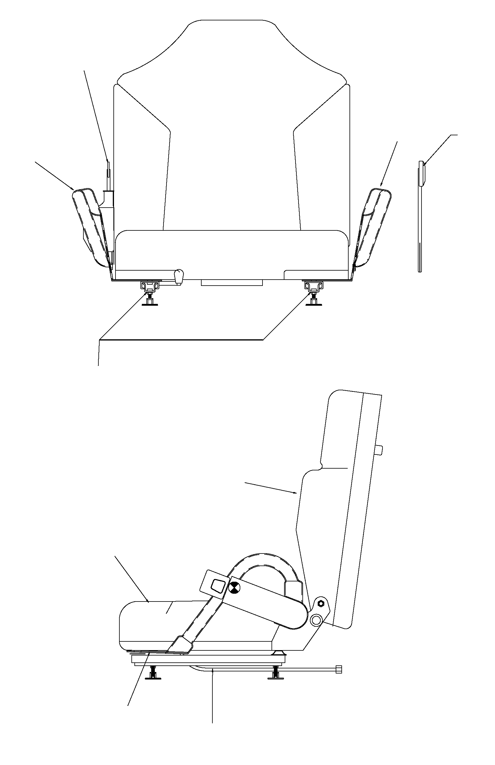 SEAT COVER AND FOAM, FABRIC VM8936-1 KOMATSU