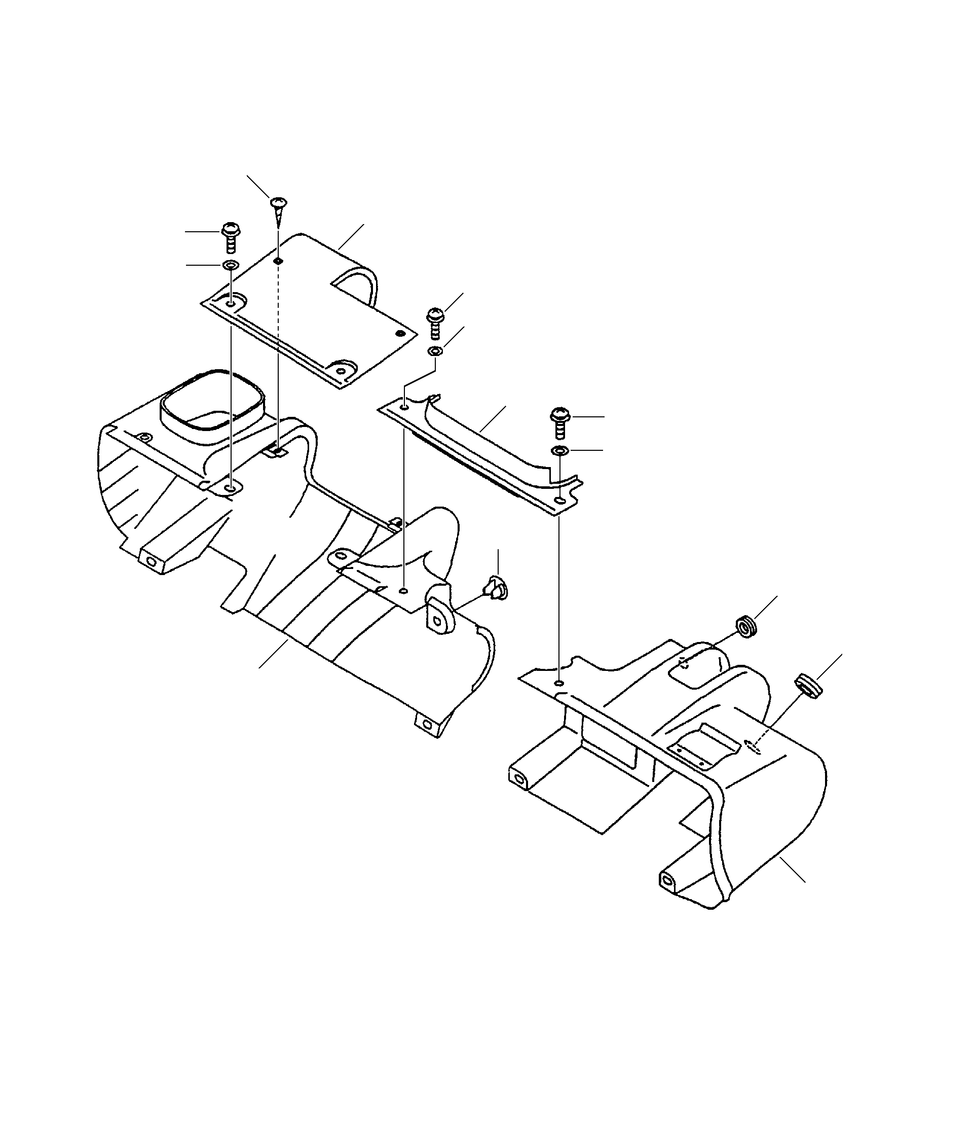COVER, L.H. (PNEUMATIC, UNPAINTED) 3EB-50-A5661 KOMATSU