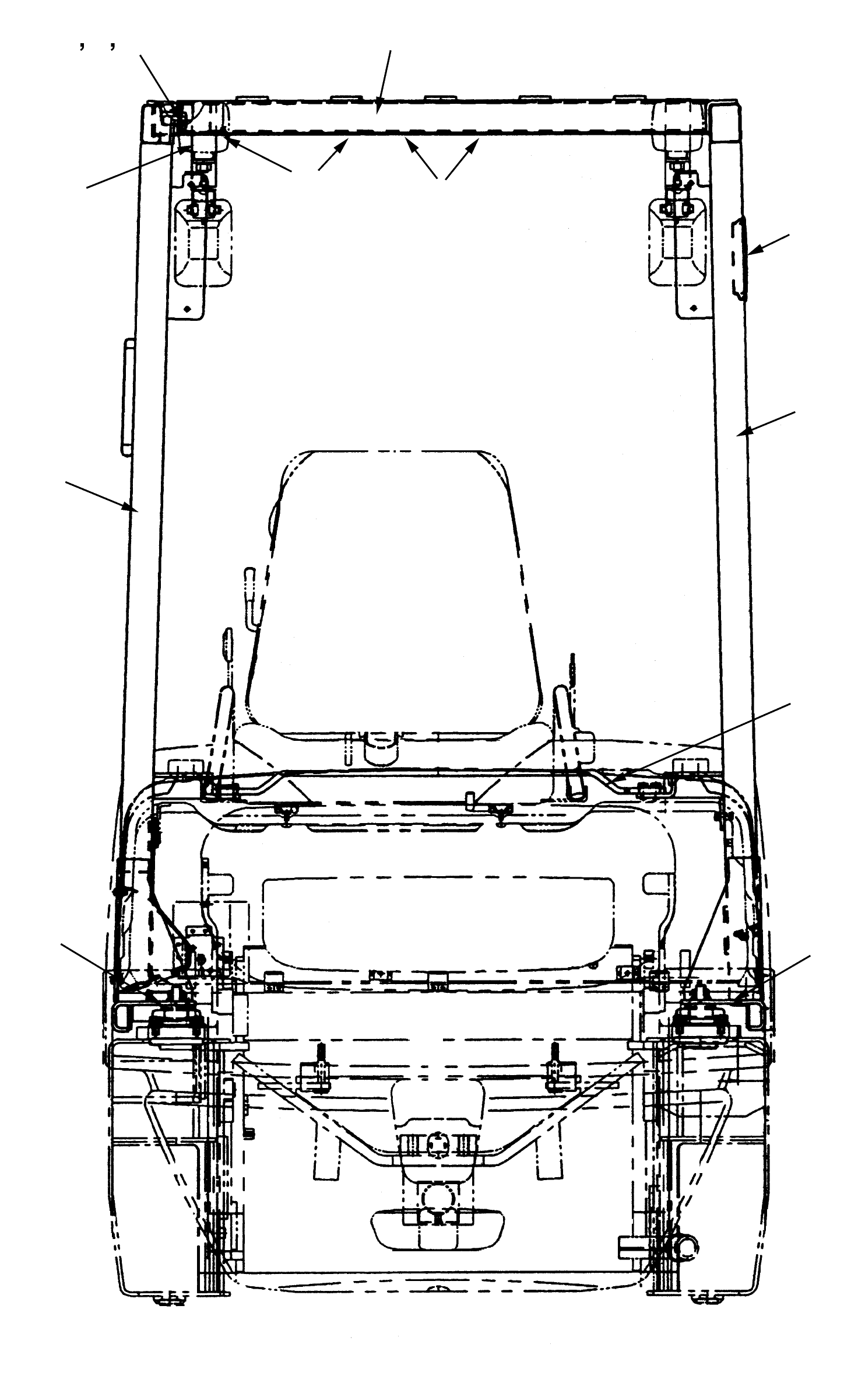 STAY, LH 3EA-51-A6121 KOMATSU