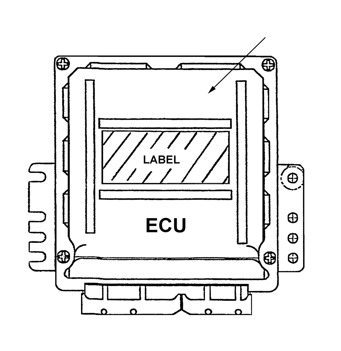 ECU #1, K21 TORQFLOW (SCREW DOWN LPG FUEL PRESSURE SENSOR) 23710-FT860 KOMATSU