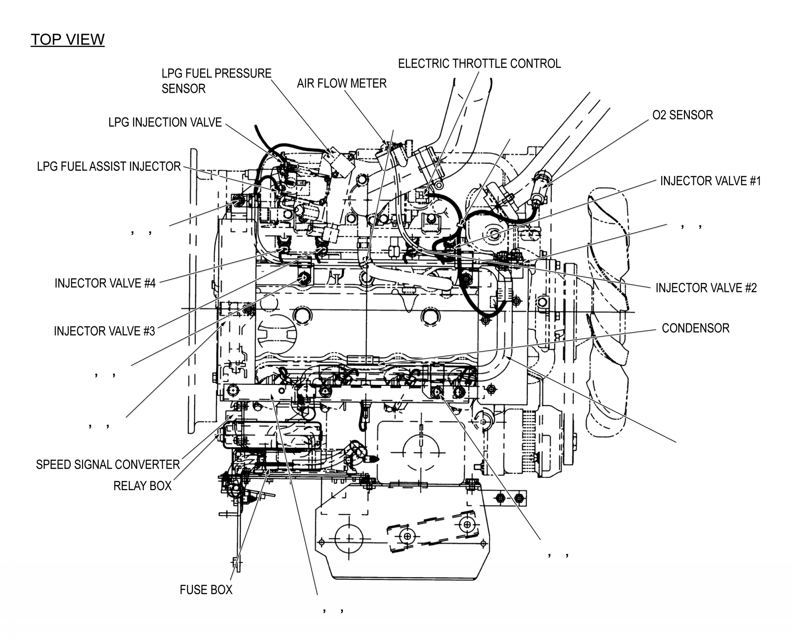 ENGINE HARNESS (KOPS) (PNEUMATIC TORQFLOW) (LP/LPS) (SCREW-IN FP SENSOR) 3EB-55-38844 KOMATSU