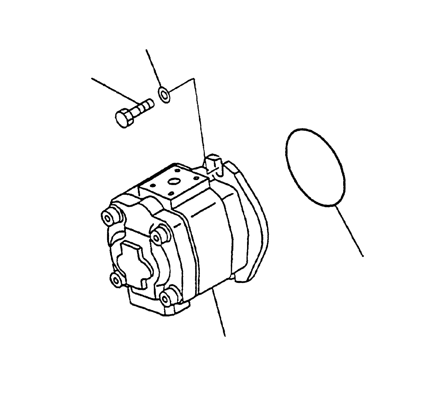 HYDRAULIC PUMP, 21 CC 3EA-60-A6110 KOMATSU