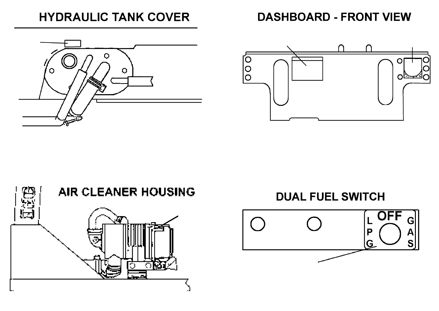 DECAL, FUEL CHANGE OVER INSTRUCTIONS (DUAL FUEL KIT) 3EB-05-A5790 KOMATSU