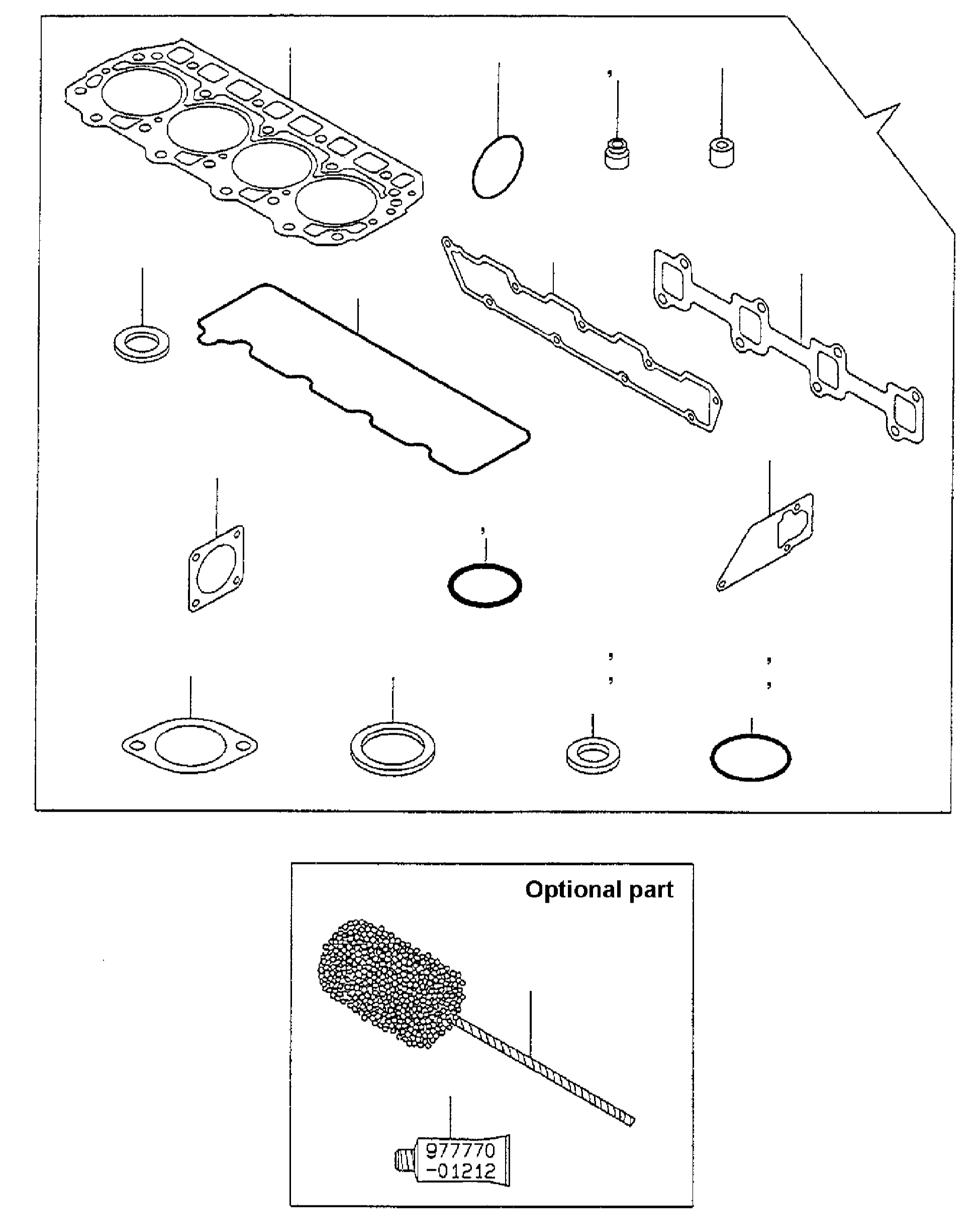 HEAD GASKET YM729901-01360 KOMATSU