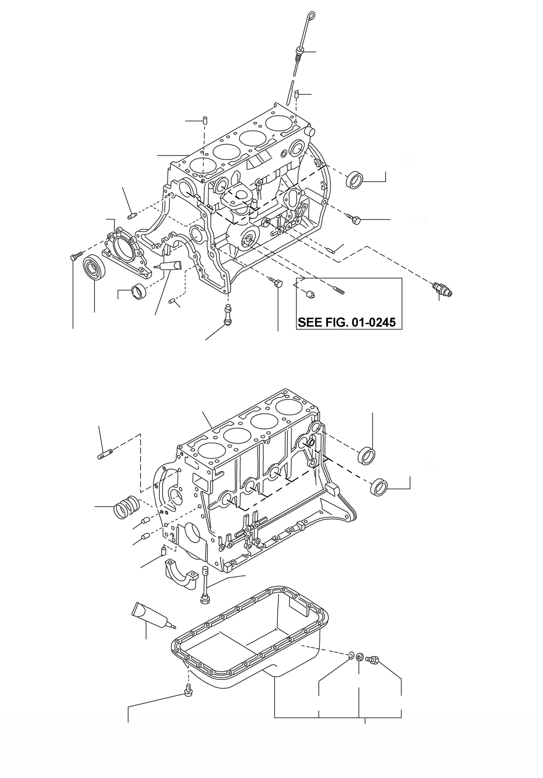 CYLINDER BLOCK, BARE, GK21 11000-FU400 KOMATSU