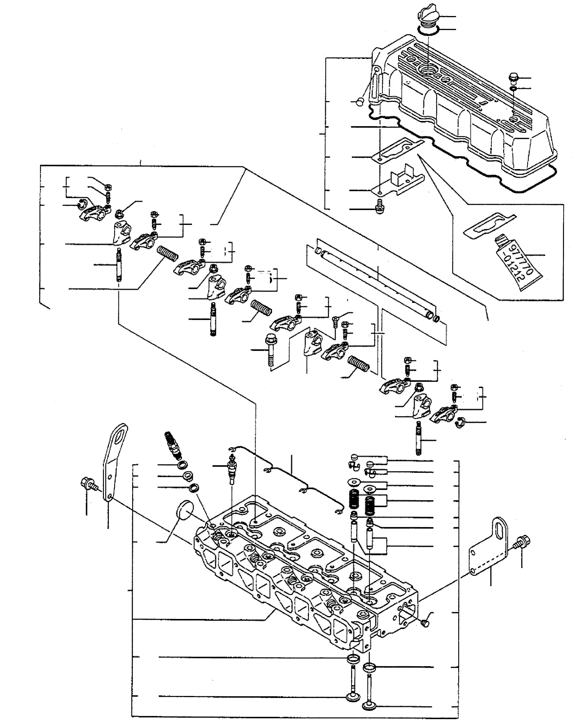 VALVE COVER YM129900-11370 KOMATSU