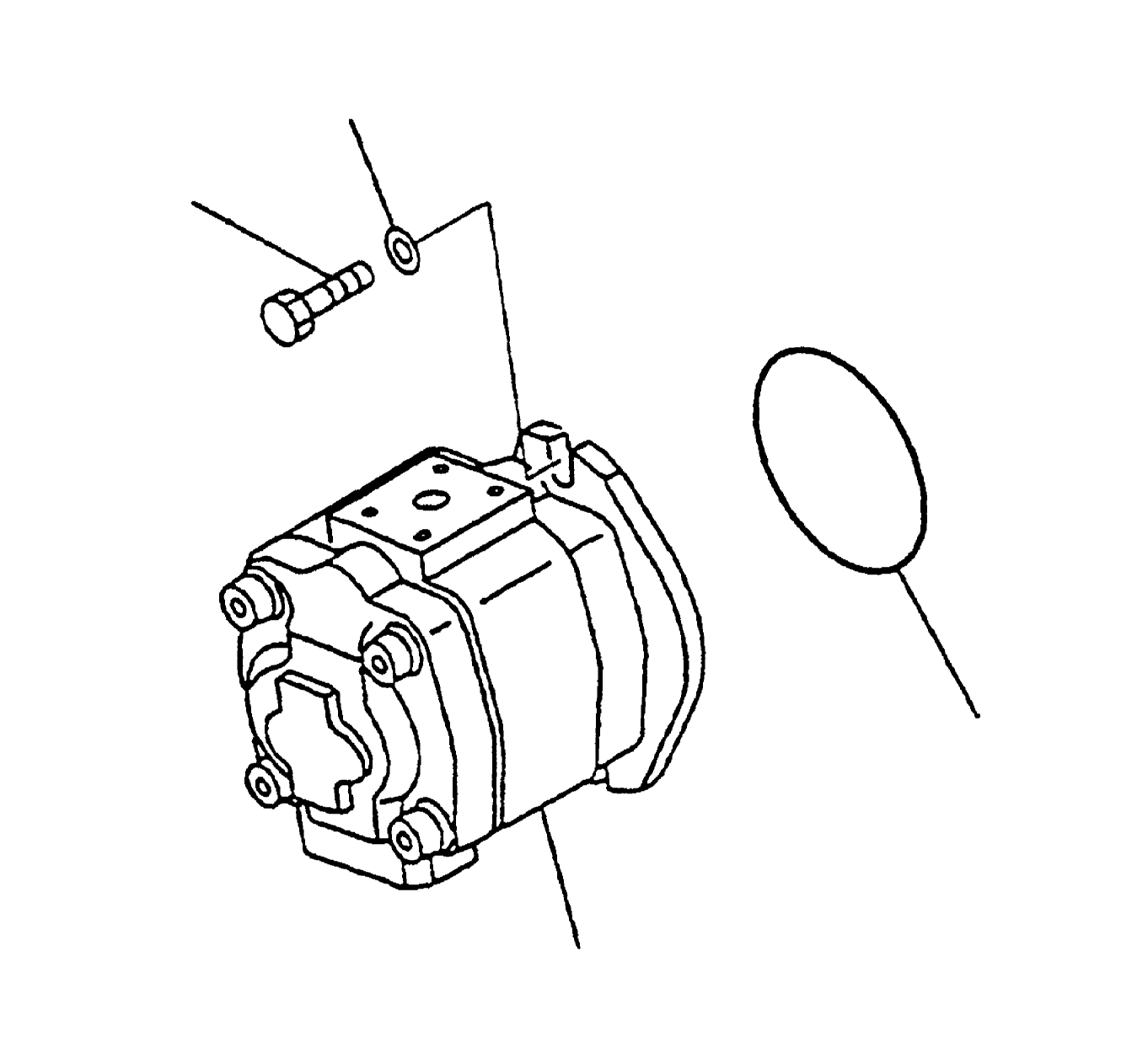 PUMP ASSY (26.5 CC) (CAST IRON) 3EB-60-A6220 KOMATSU