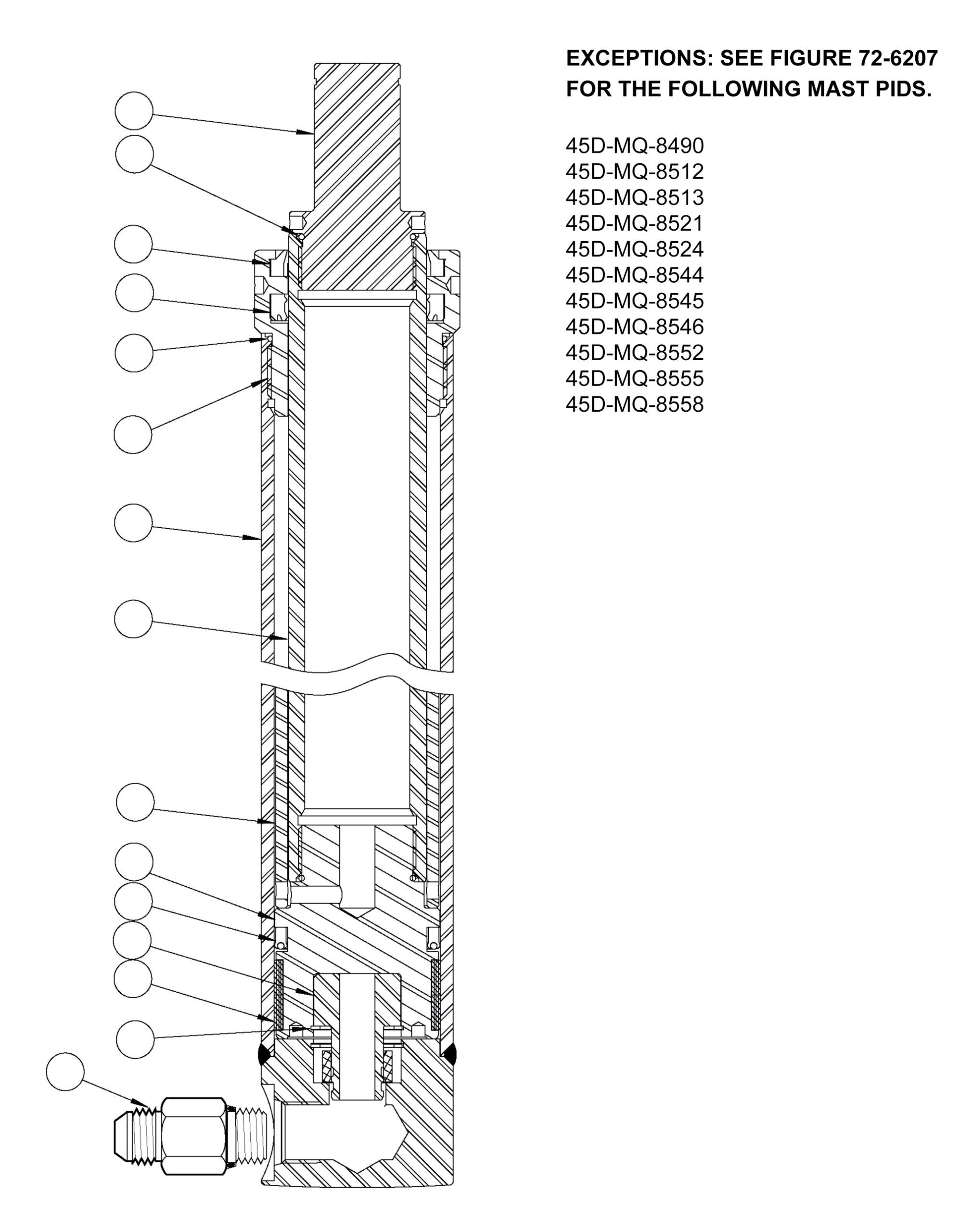 MAIN LIFT CYLINDER (68 OCL) CC1002044 KOMATSU