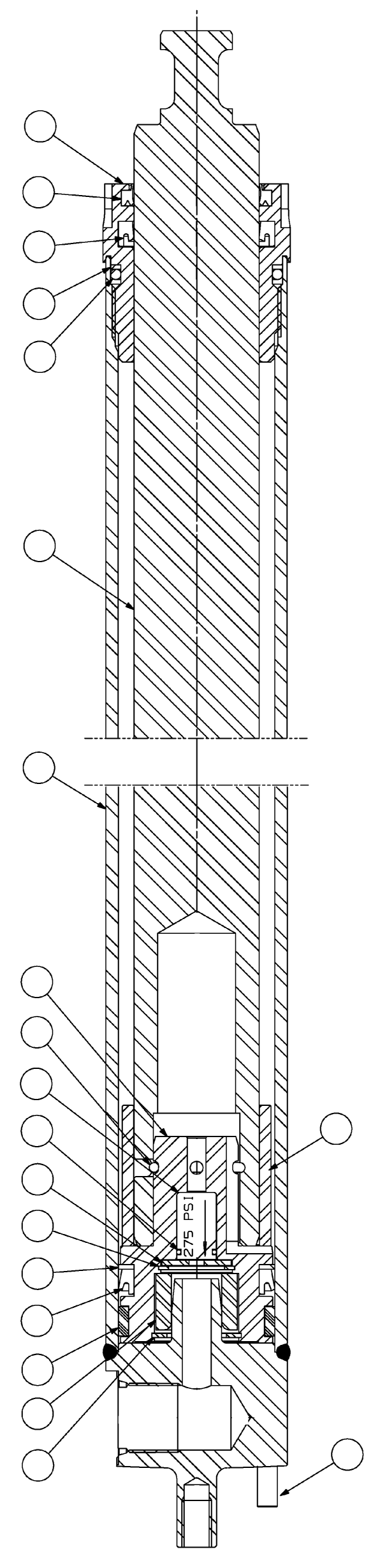 MAIN LIFT CYLINDER (80 OCL) 3EB-78-A5170 KOMATSU