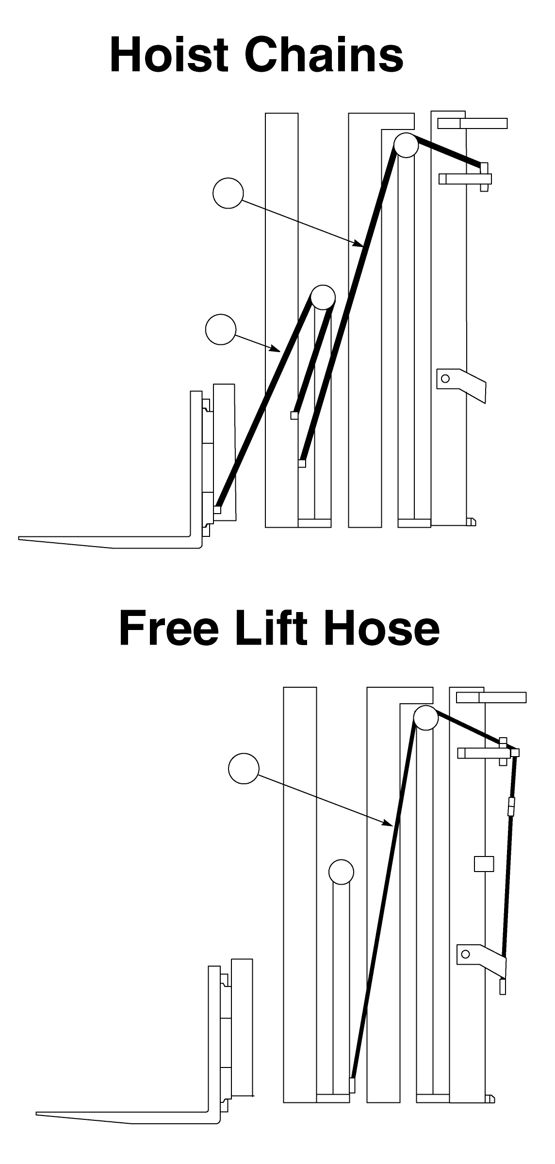 FREE LIFT HOSE (95 OCL) CC233129 KOMATSU