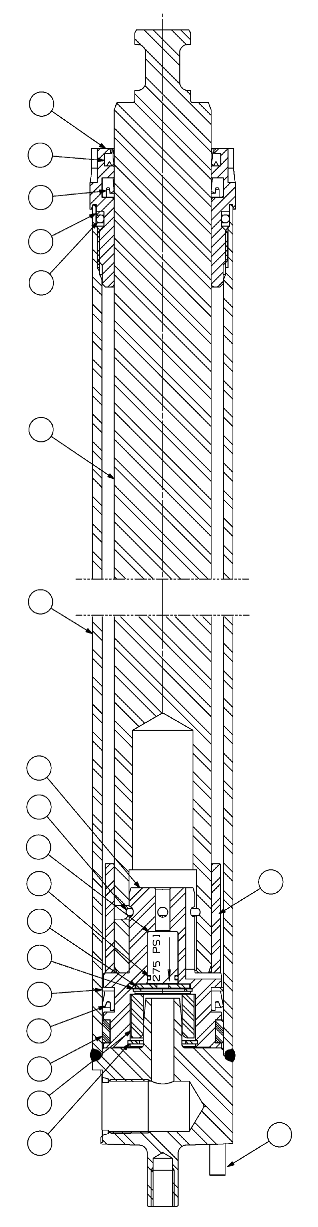 MAIN LIFT CYLINDER (74 OCL) CC1001132 KOMATSU