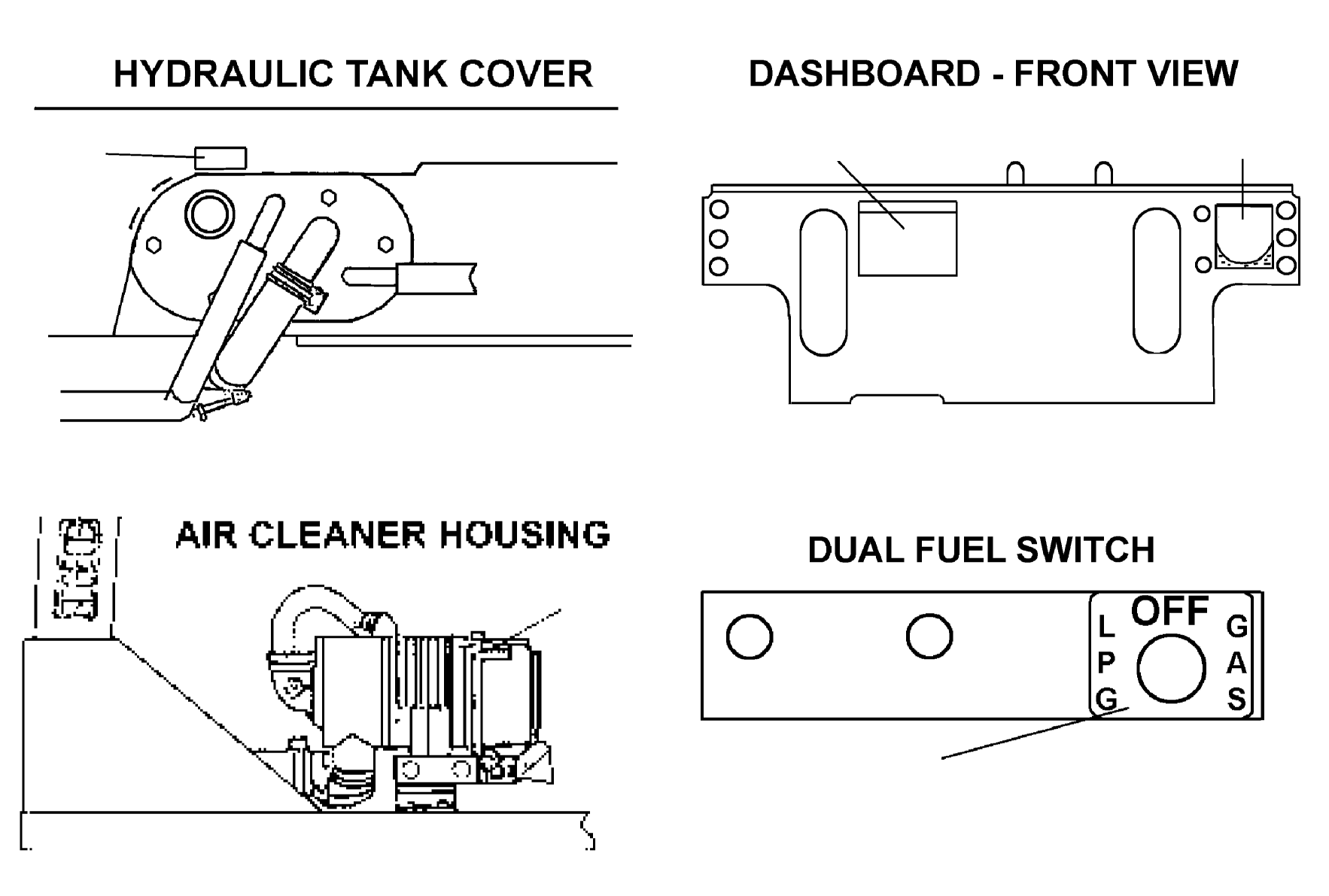 DECAL, FUEL CHANGE OVER INSTRUCTIONS (DUAL FUEL KIT) 3EB-96-A5790 KOMATSU