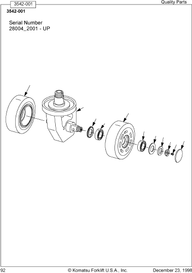 BRACKET, CASTER 308248-000 KOMATSU