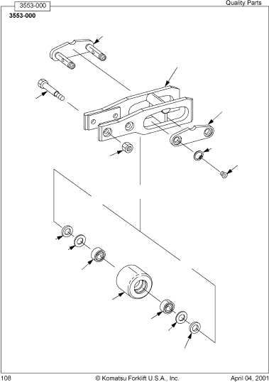 AXLE 42122-00 KOMATSU