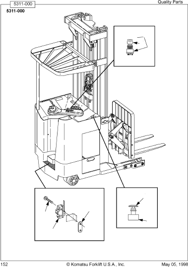 KEY, SET 307982-000 KOMATSU