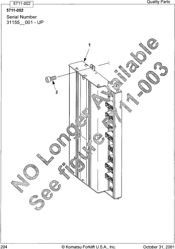 LOGIC BOX, 36 VOLT 307964-001 KOMATSU