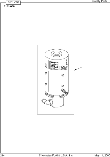 LIFT PUMP AND MOTOR ASSEMBLY, 24 VOLT 305791-000 KOMATSU