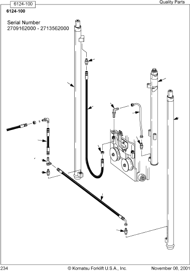 VALVE, FLOW LIMIT (17 GPM [64.3 LMP]) 26907-06 KOMATSU