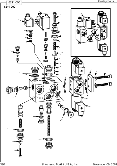 Пробка 309686-000 KOMATSU