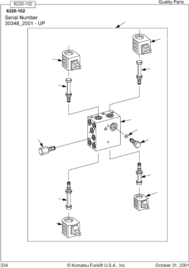MANIFOLD ASSEMBLY (WITH SIDESHIFTER) 310679-000 KOMATSU