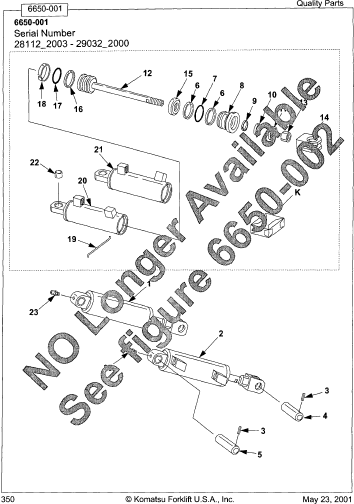 KIT, SEAL (CONTAINS ITEMS MARKED WITH "K") 308058-000 KOMATSU