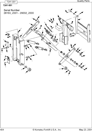 FRAME, FORWARD 308232-000 KOMATSU